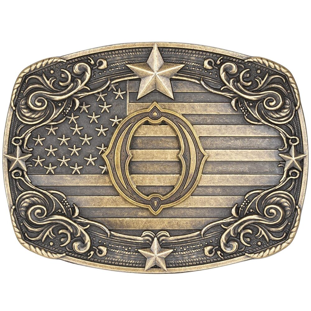 4192 Western Belt Buckle Vintage Initial Letter O Cowboy Belt Buckle Texas